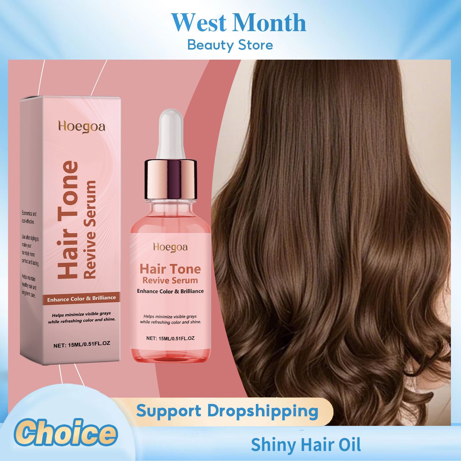 Split End Repair Serum - Shiny Hair Oil Deep Moisturizing Repair