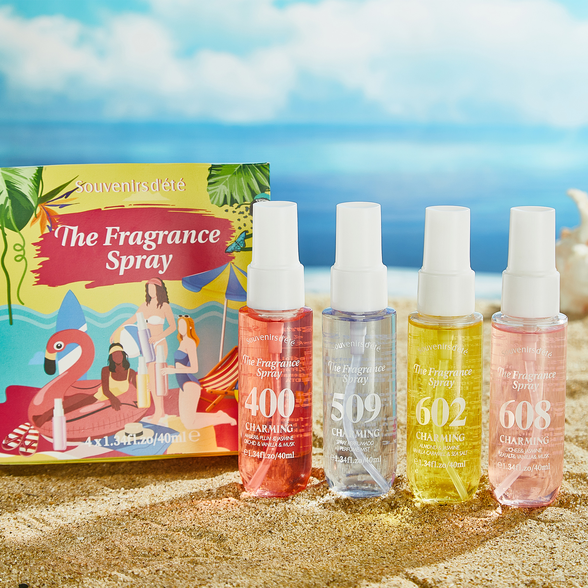 Hair Care Gift Set - 4pcs Digital perfume, fresh fragrance, lasting