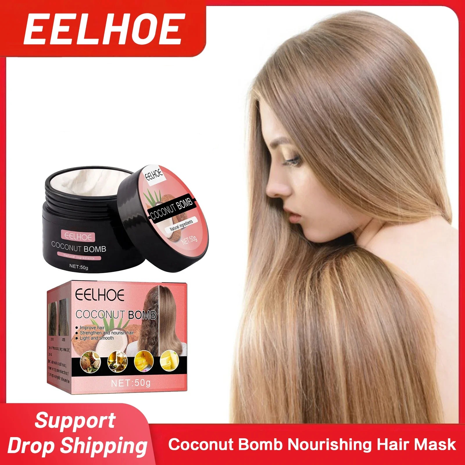 Hair Care Frizzy Hair - Coconut Bomb Nourishing Hair Mask Nutrition