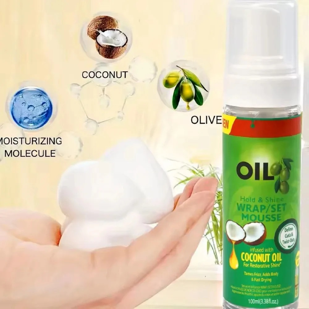 Hair Care Vegan - 100ml Olive Oil Curly Hair Mousse