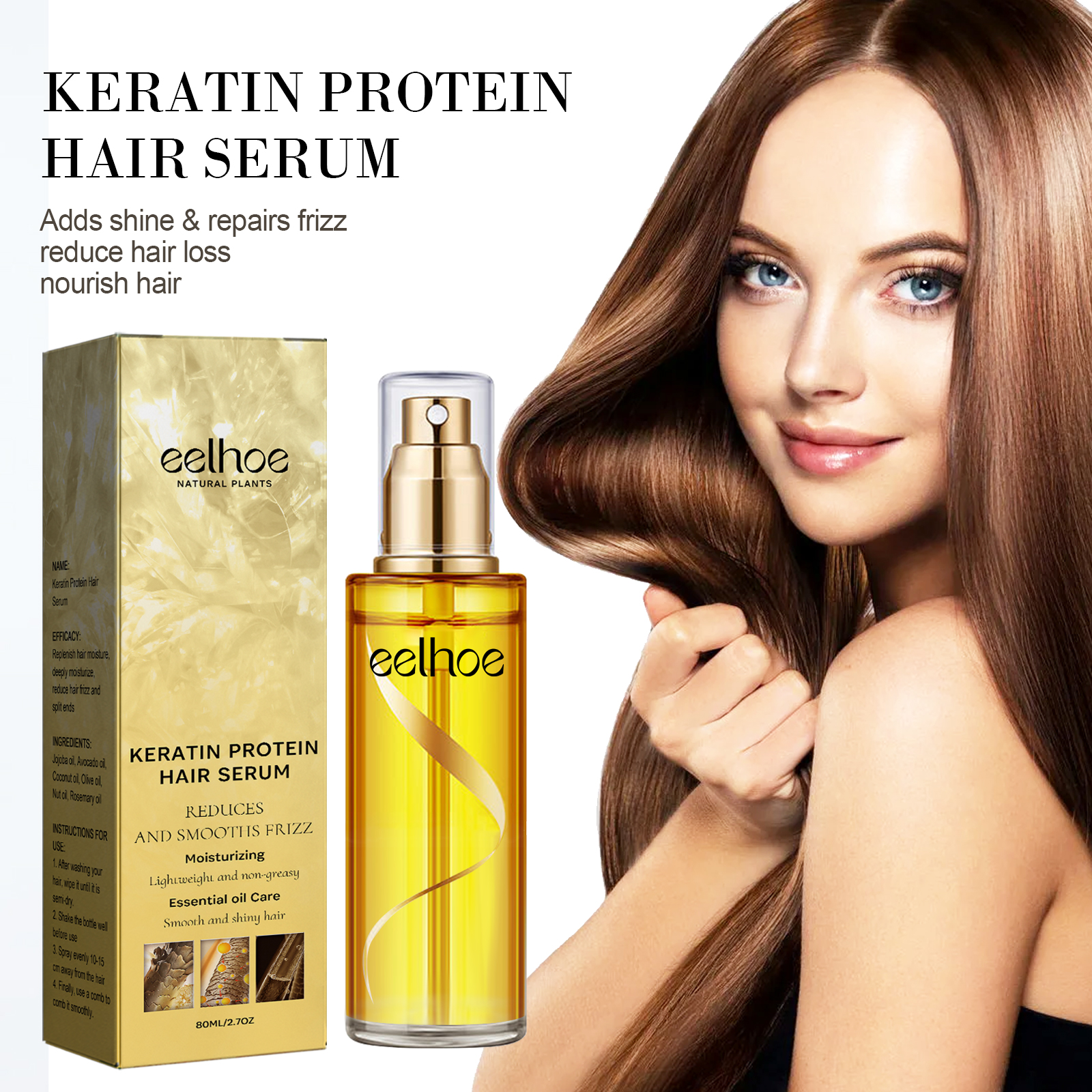 Keratin Hair Growth Care Essen - Split End Repair Serum recension och pris