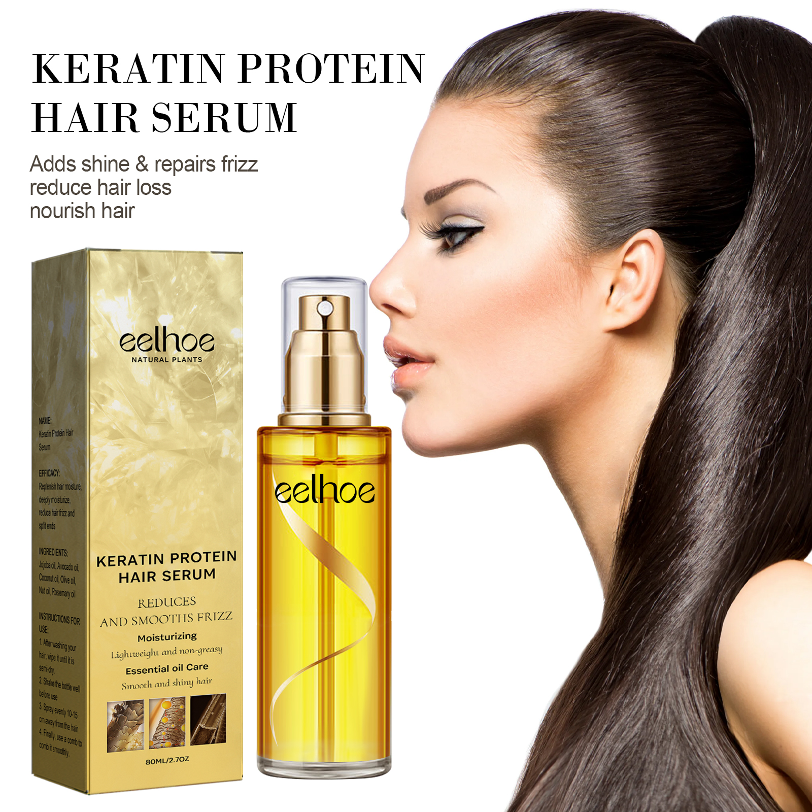 Keratin Hair Growth Care Essen - Split End Repair Serum recension och pris