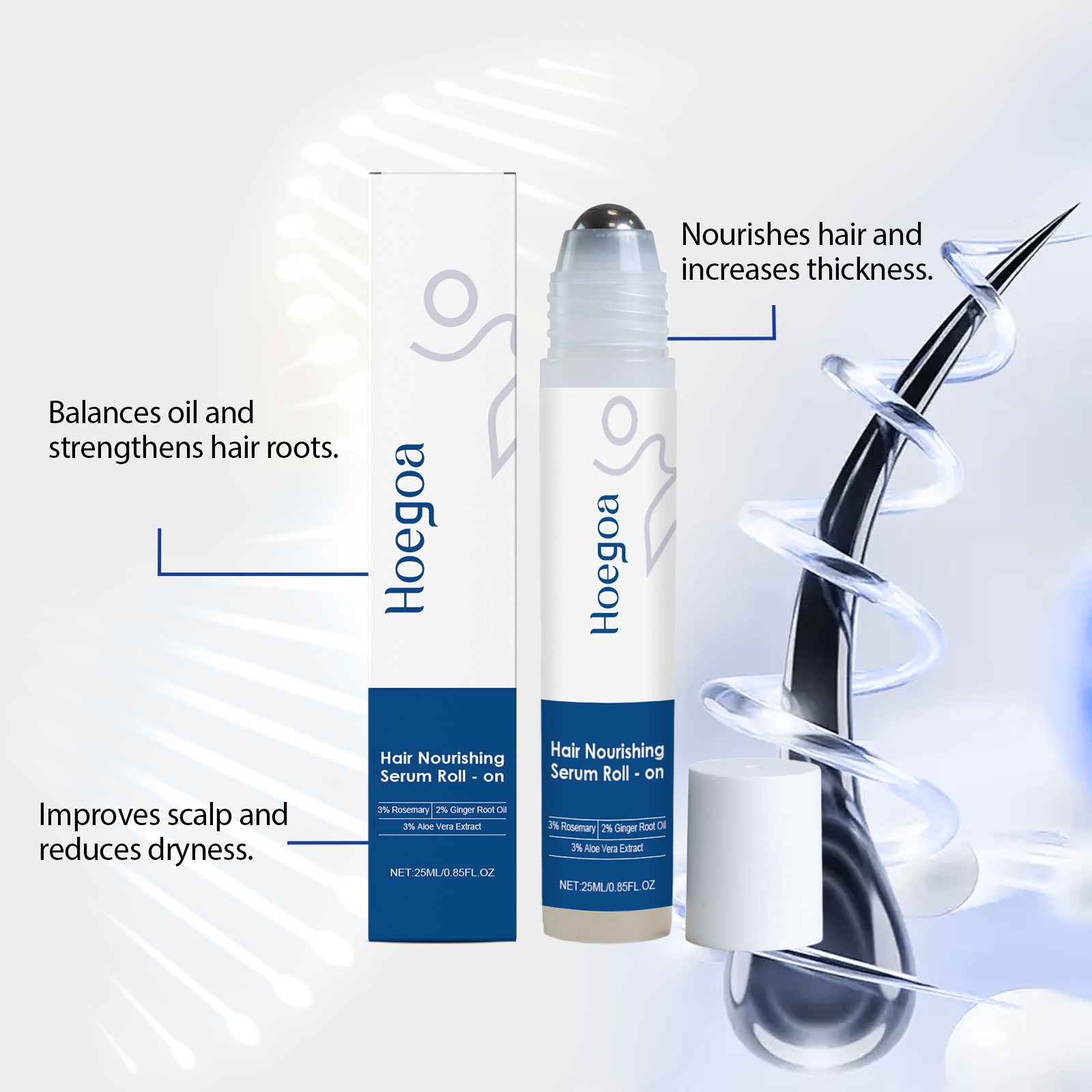 Rosemary Hair Growth Roller Es - Hair Growth Serum Oil recension och pris