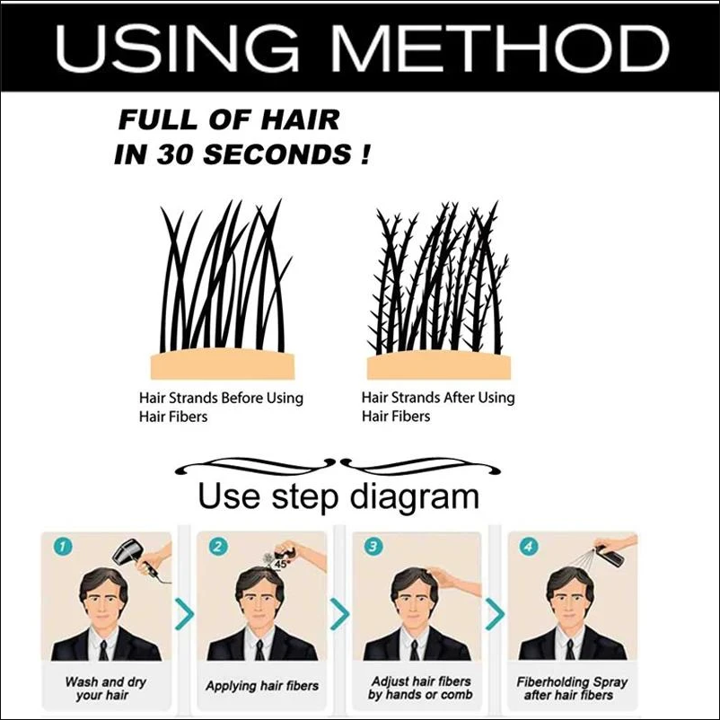 27.5gHair Fiber for Thinning H - Hair Care Frizzy Hair recension och pris