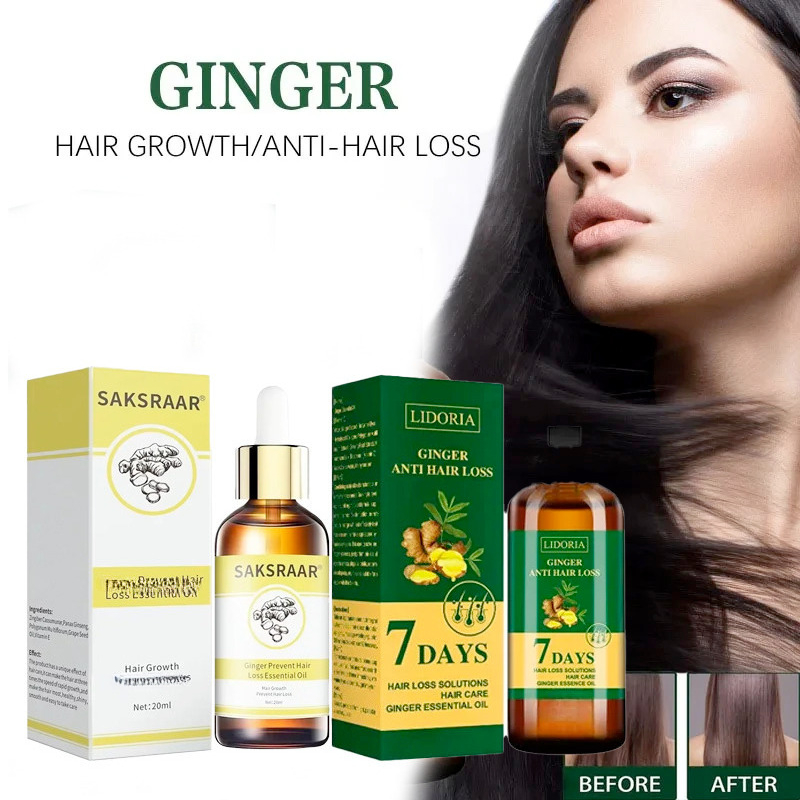 Ginger Hair Growth Products Fa - Hair Care Essential Oil Atomizing recension och pris