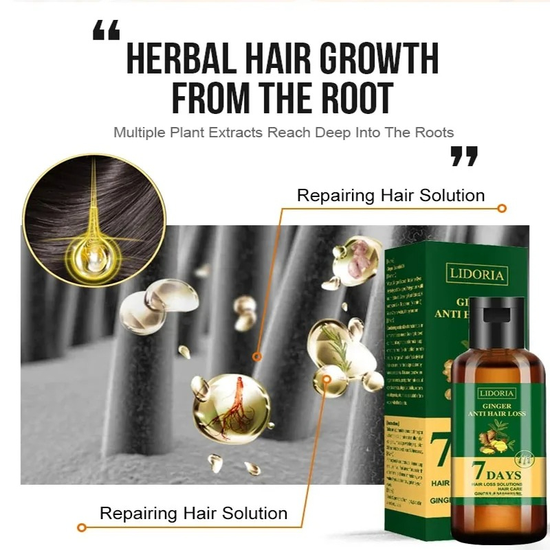 Ginger Hair Growth Products Fa - Hair Care Essential Oil Atomizing recension och pris