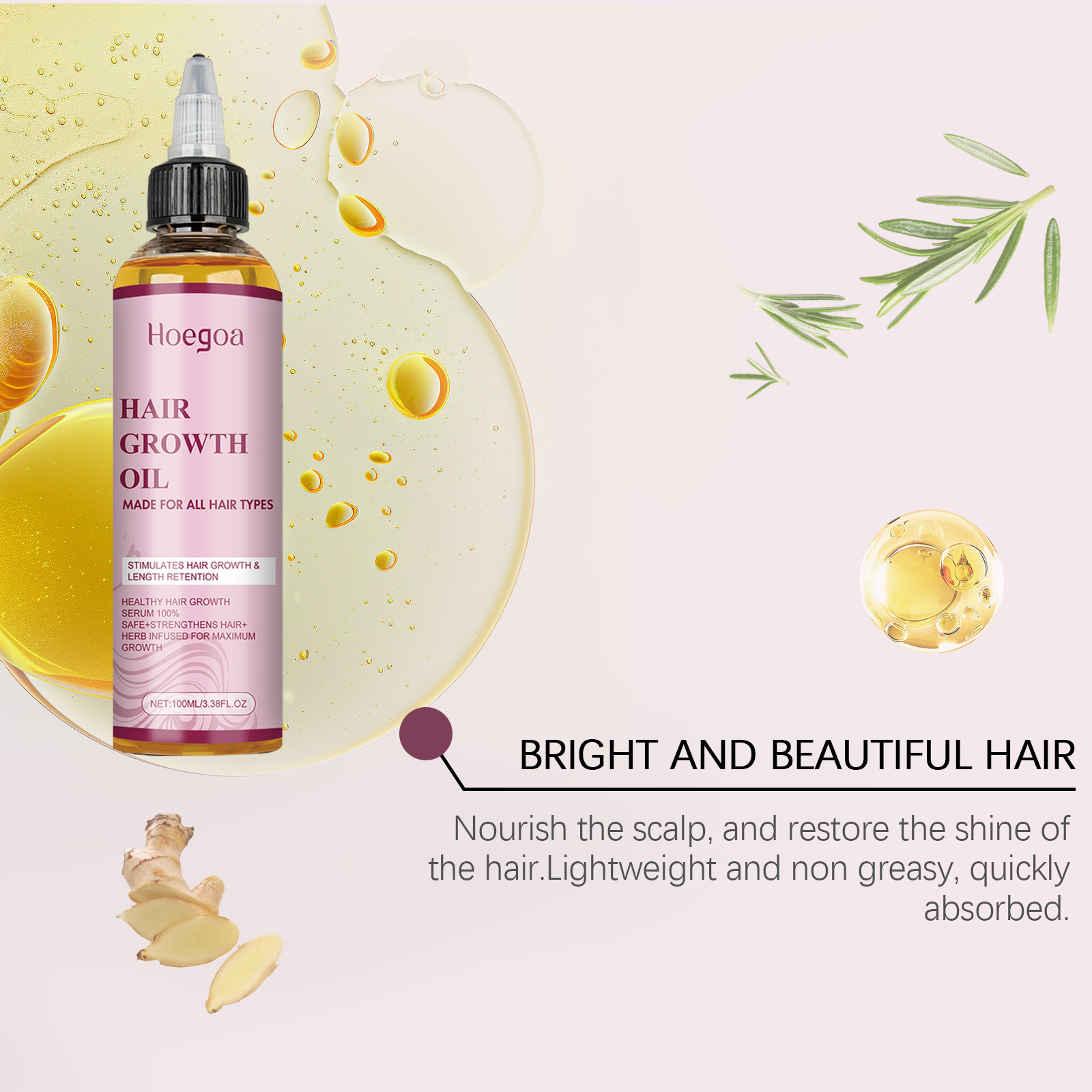 Hair Growth Oil Repair Split E - Hair Care Frizzy Hair recension och pris