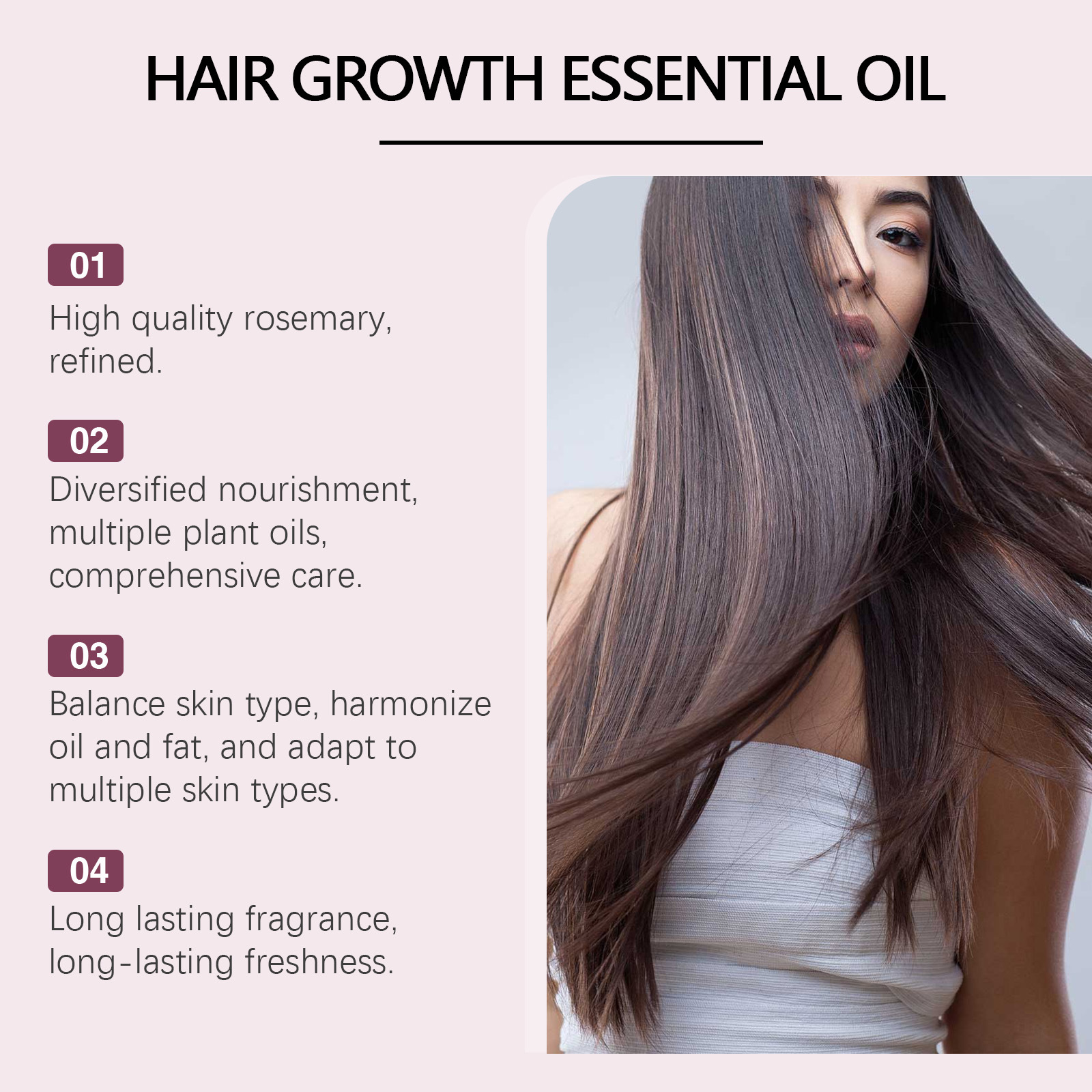 Hair Growth Oil Repair Split E - Hair Care Frizzy Hair recension och pris