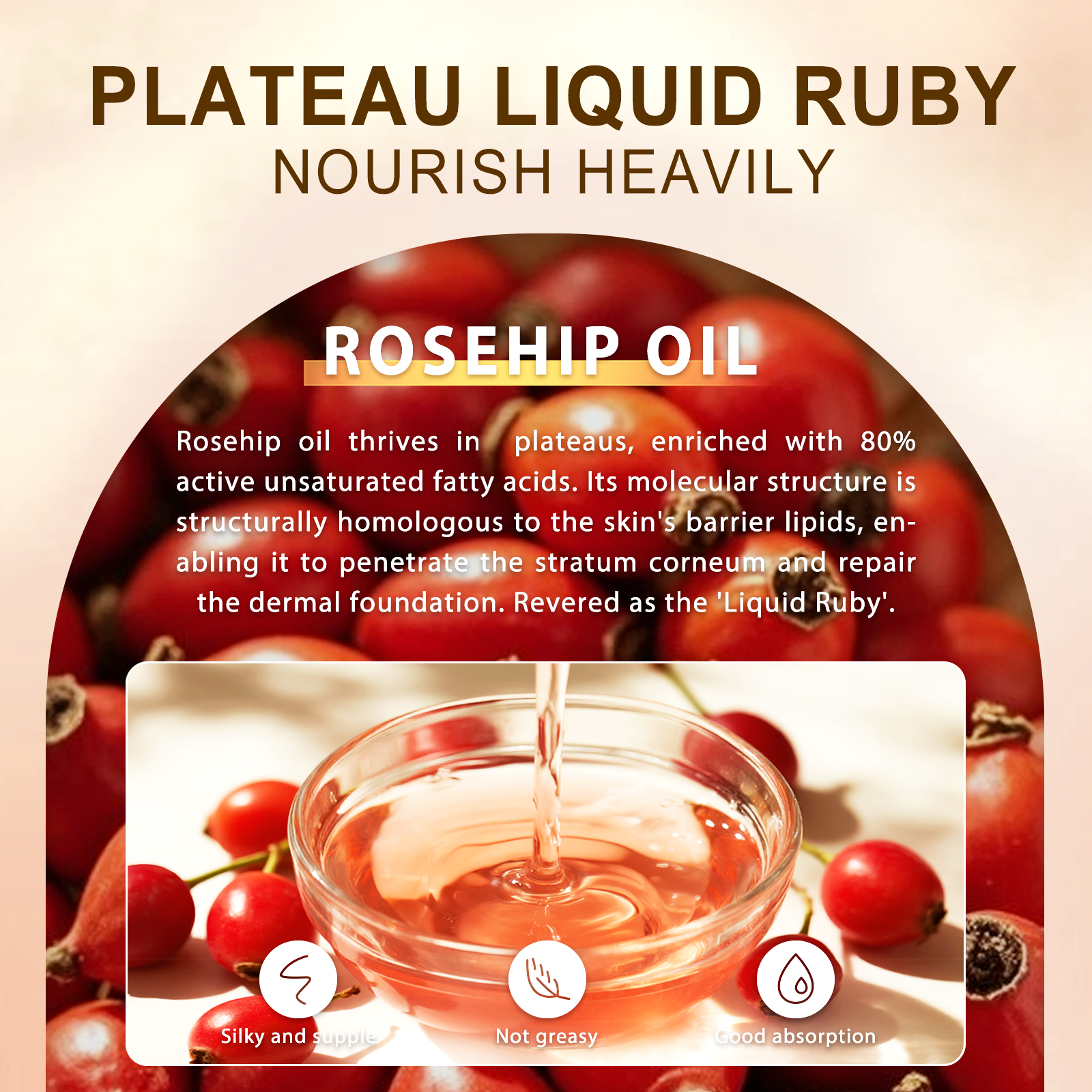 128ml Rosehip Oil Carrier Oils - Hair Care Natural Ingredients recension och pris