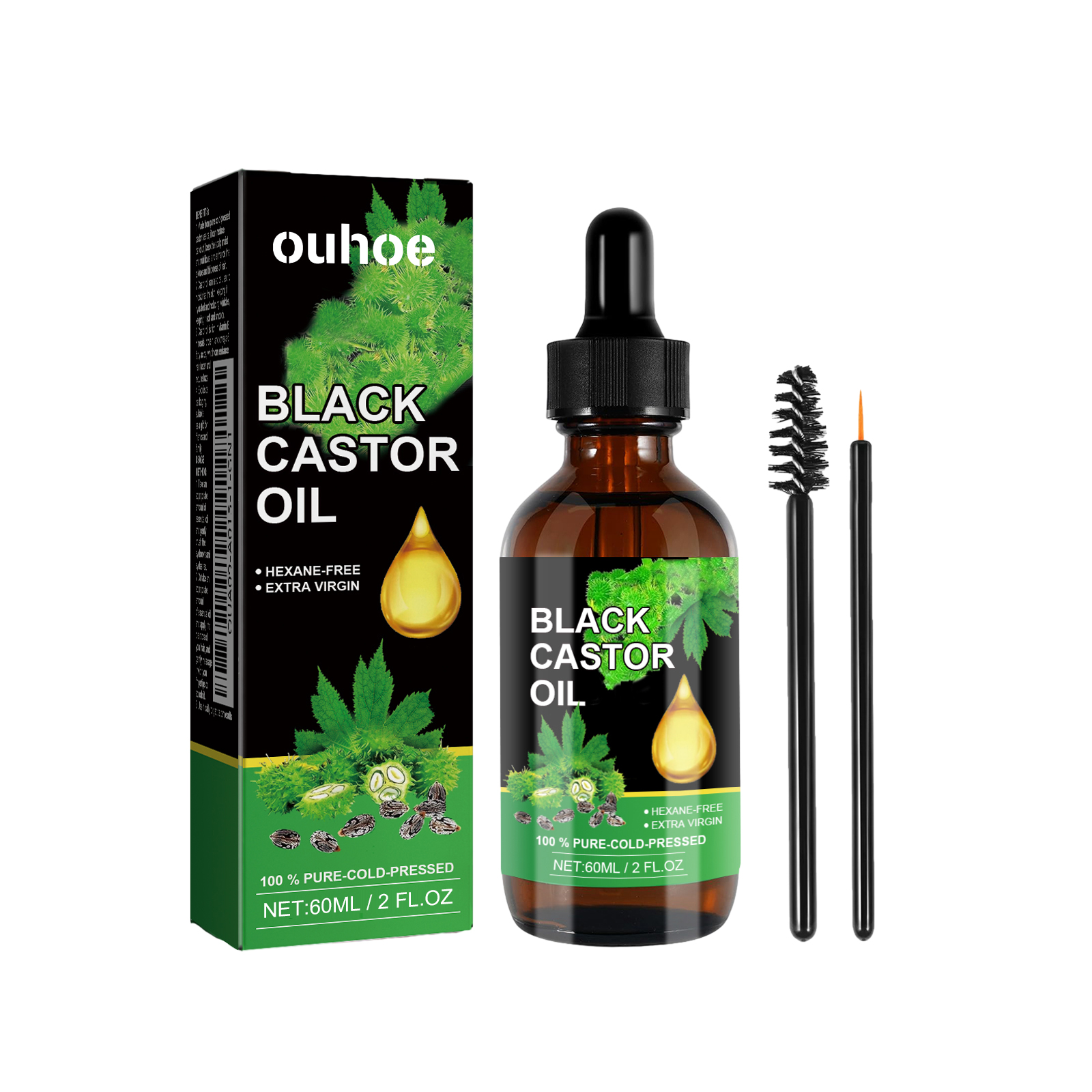 Black Castor Oil Nourishes Hai - Hair Care Natural Ingredients recension och pris