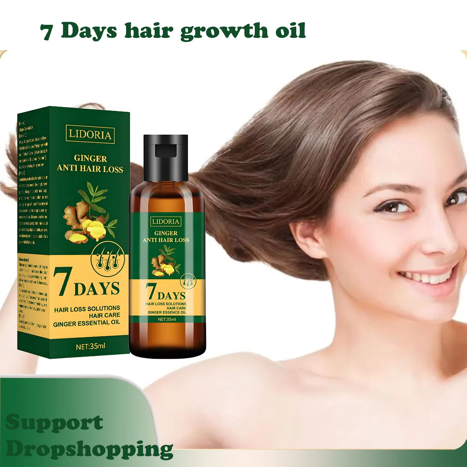 Ginger Hair Growth Essential O - Hair Care Essential Oil Atomizing recension och pris