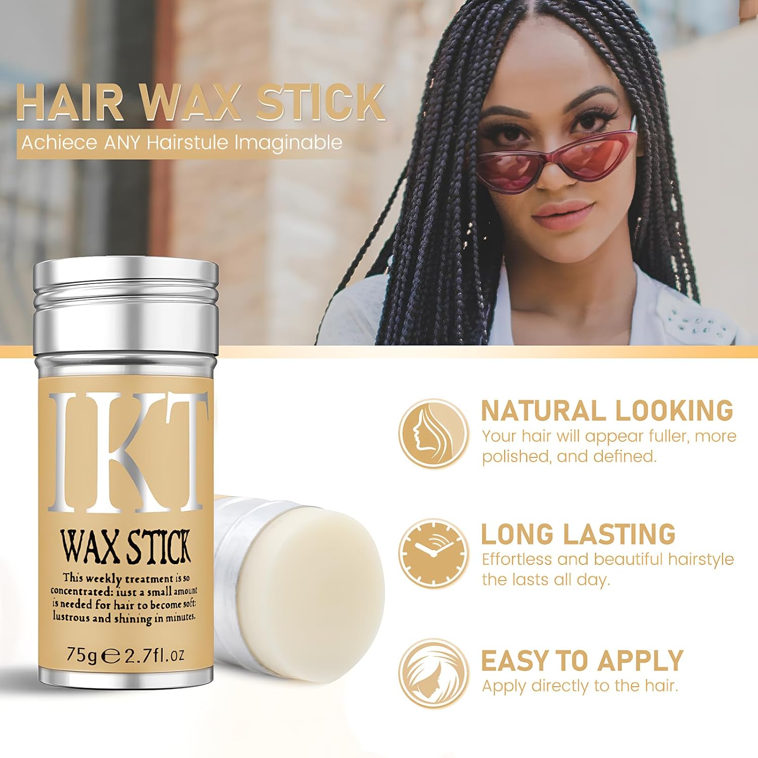 Hair Wax Stick for Wigs, Edge  - Hair Care Garnier recension och pris