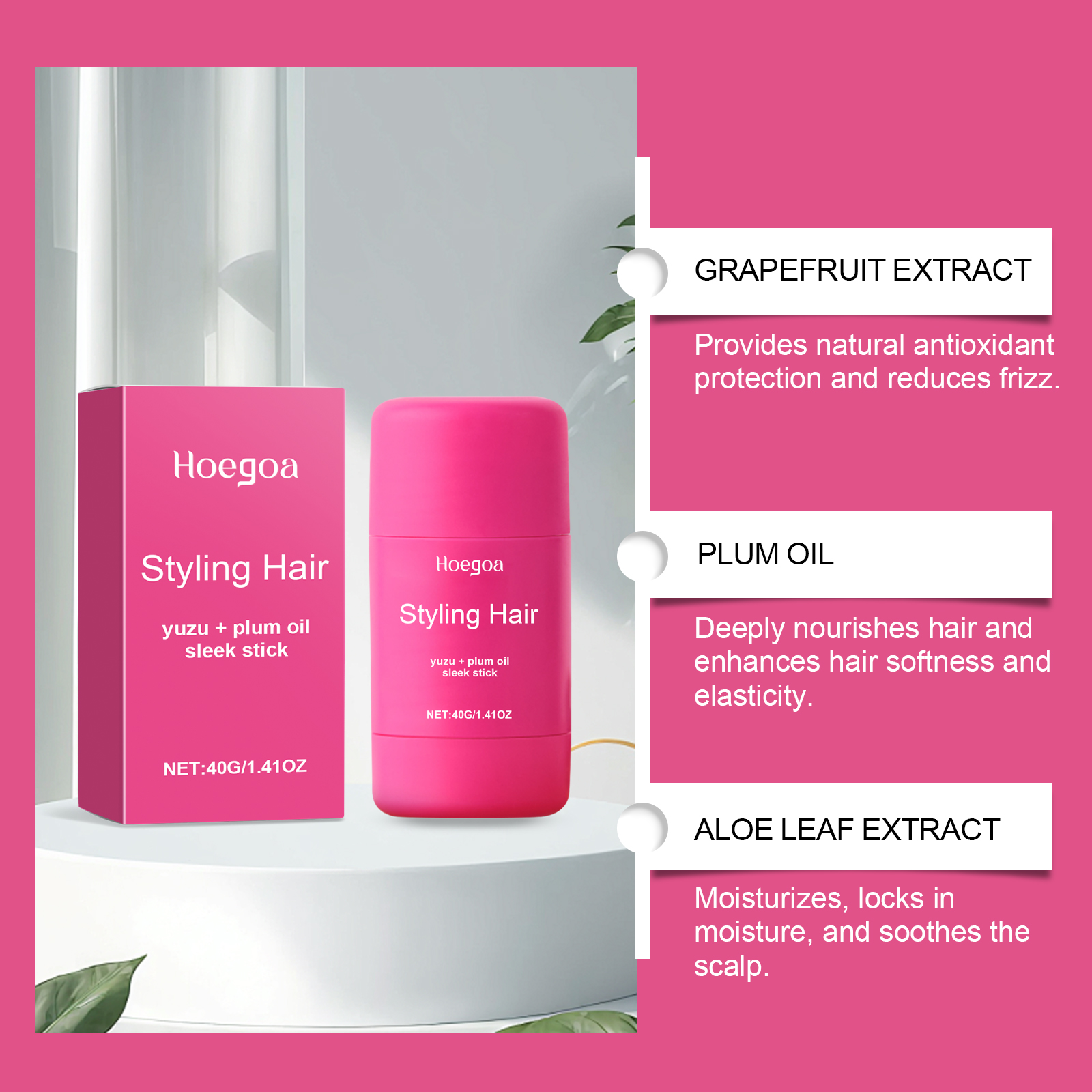 Hair Care Wax Flyaways & Frizz - Hair Care Natural Ingredients recension och pris