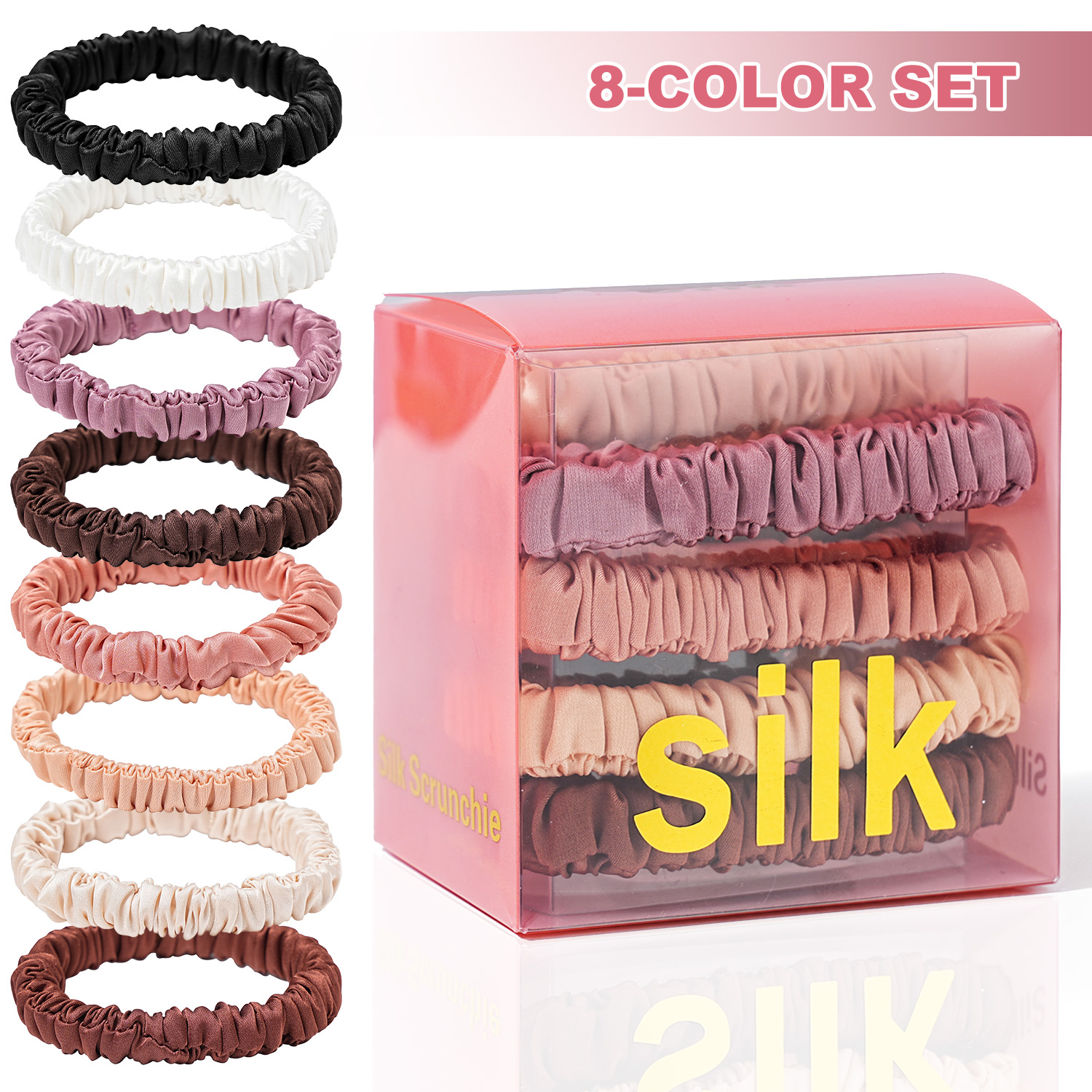 8PCS/Set 100% Pure Mulberry Si - Hair Care Gift Set recension och pris