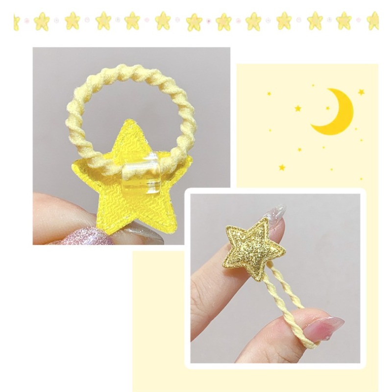 14pcs Hair Ties Cute Glitter H - Hair Care For 5 Year Old Girl recension och pris