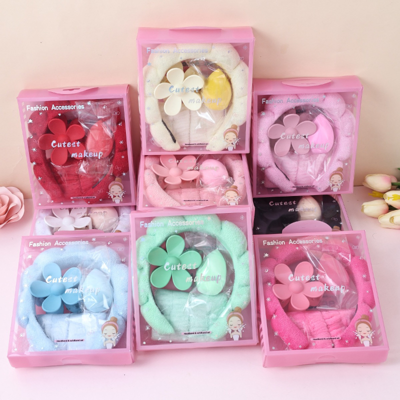 5pcs/set Headband Wristbands f - Hair Care Gift Set recension och pris