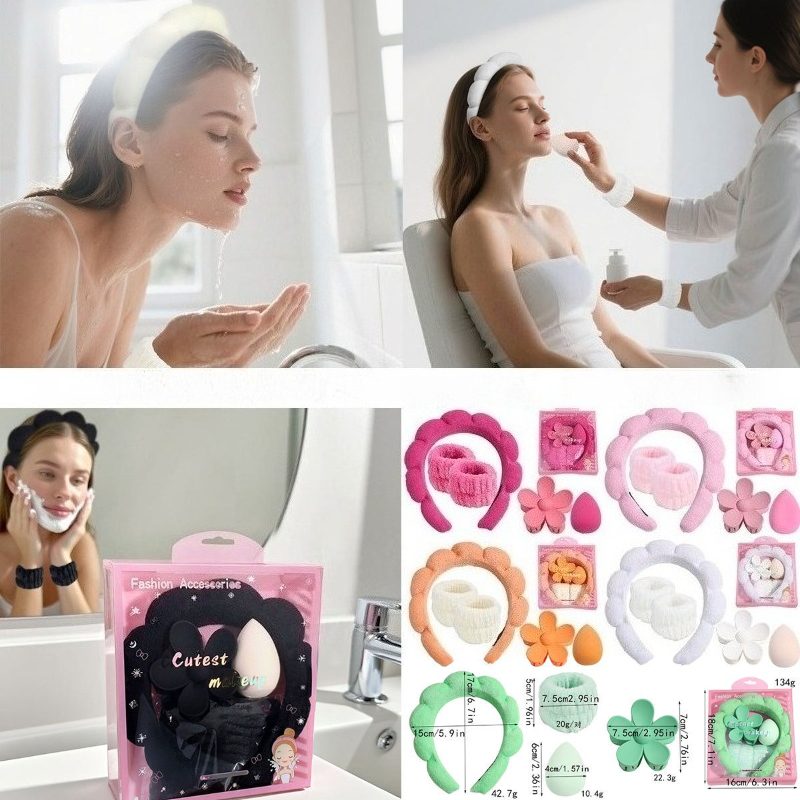 5pcs/set Headband Wristbands f - Hair Care Gift Set recension och pris