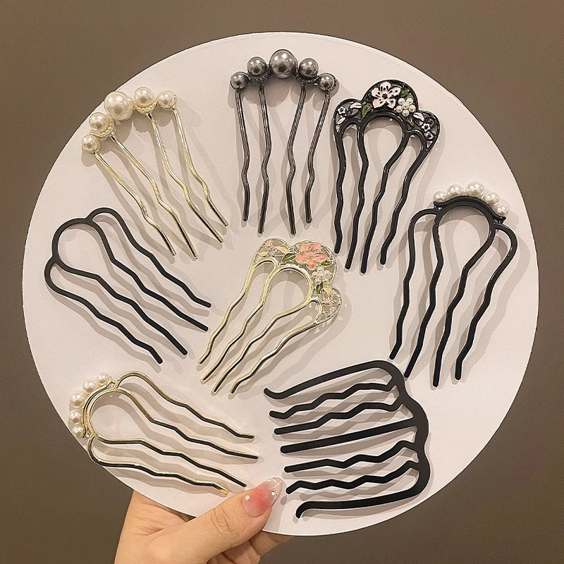 Metal U-Shaped Hair Fork Combs - Hair Care Japanese recension och pris