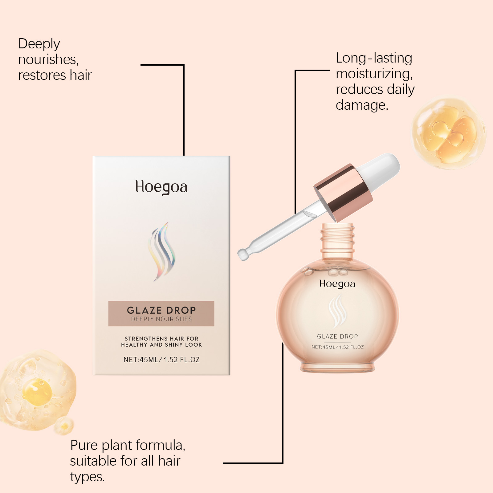 Hoegoa 45ml Hair Care Serum Oi - Split End Repair Serum recension och pris