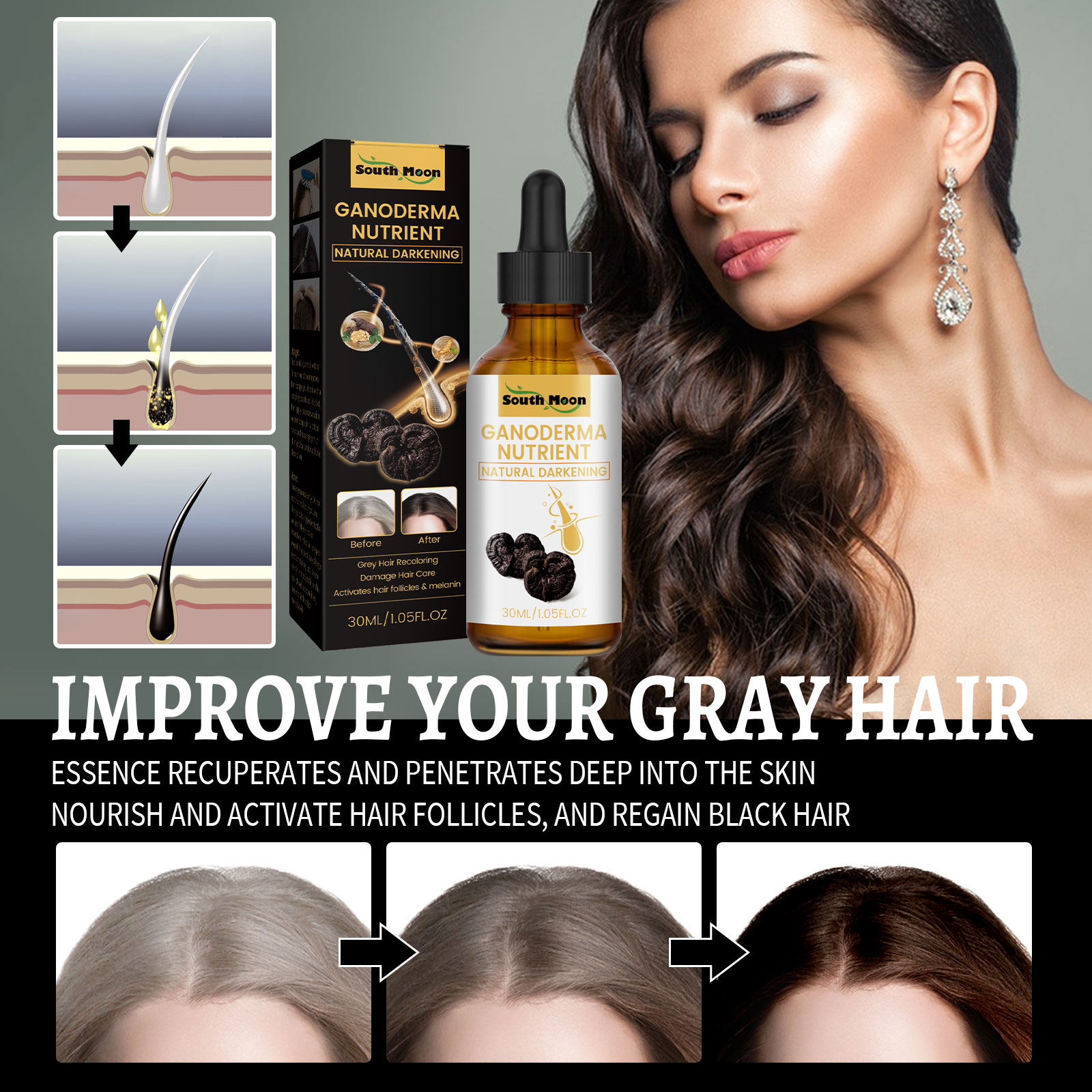Reying Hair, Hair Darkening ,  - Hair Care Garnier recension och pris
