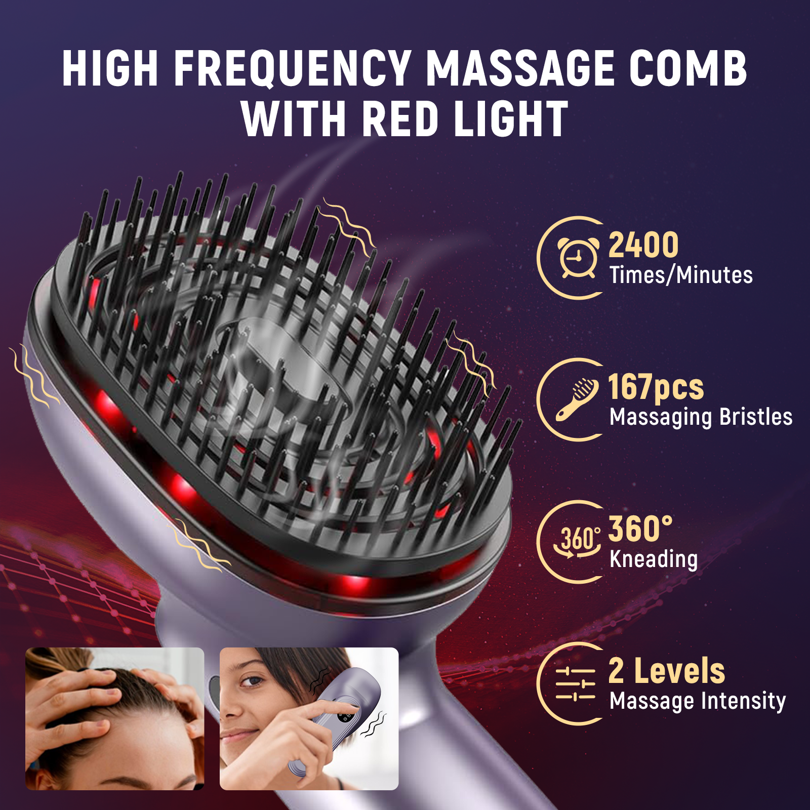 Electric Vibration Massage Com - Hair Care Essential Oil Atomizing recension och pris
