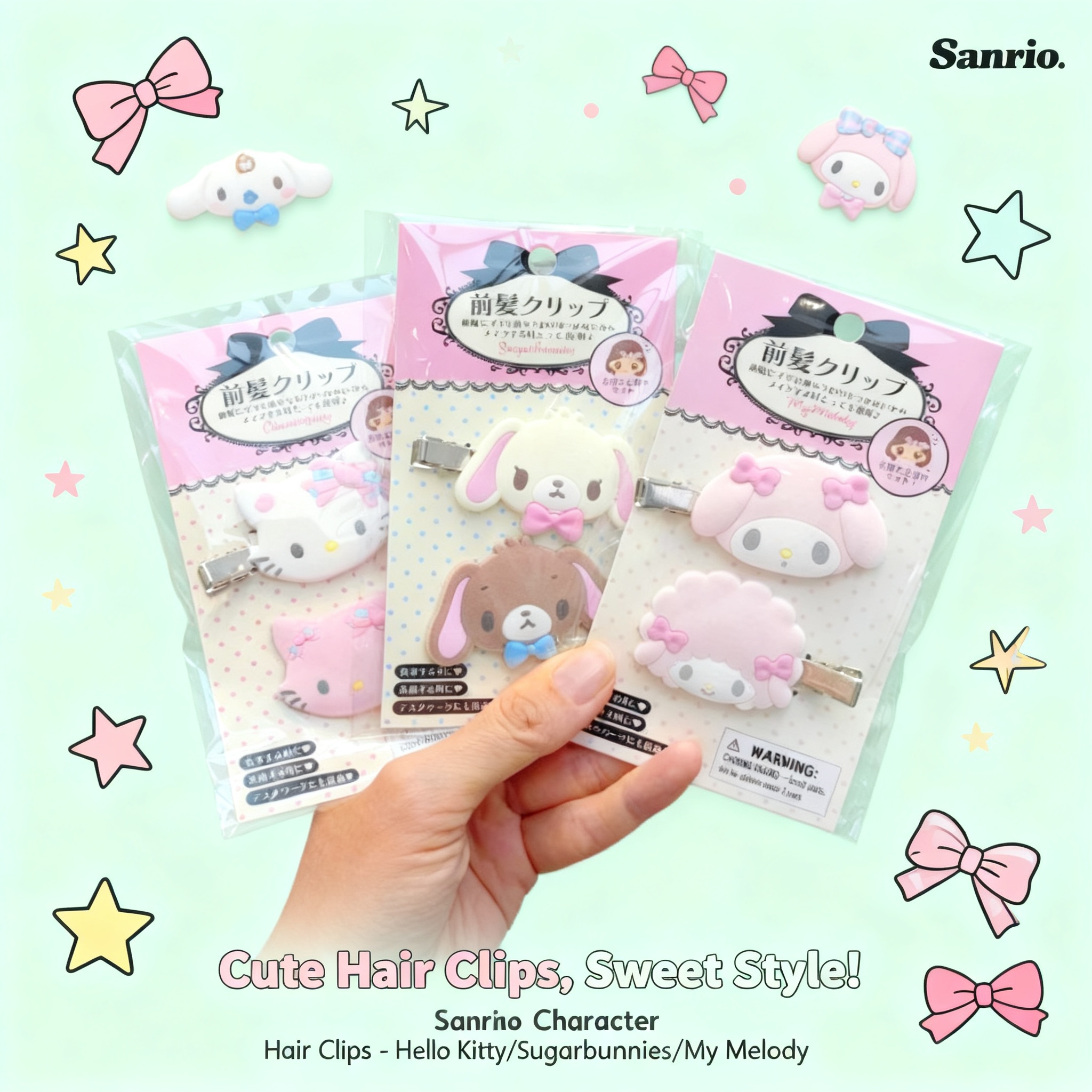 Kawaii Sugarbunnies Hairpin Ca - Hair Care Gift Set recension och pris