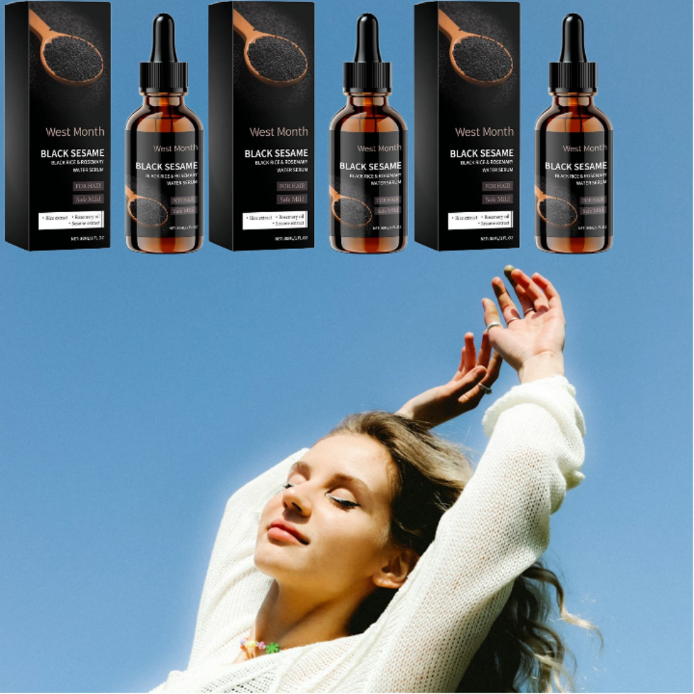 1/3PCS Black Sesame Hair Stren - Split End Repair Serum recension och pris