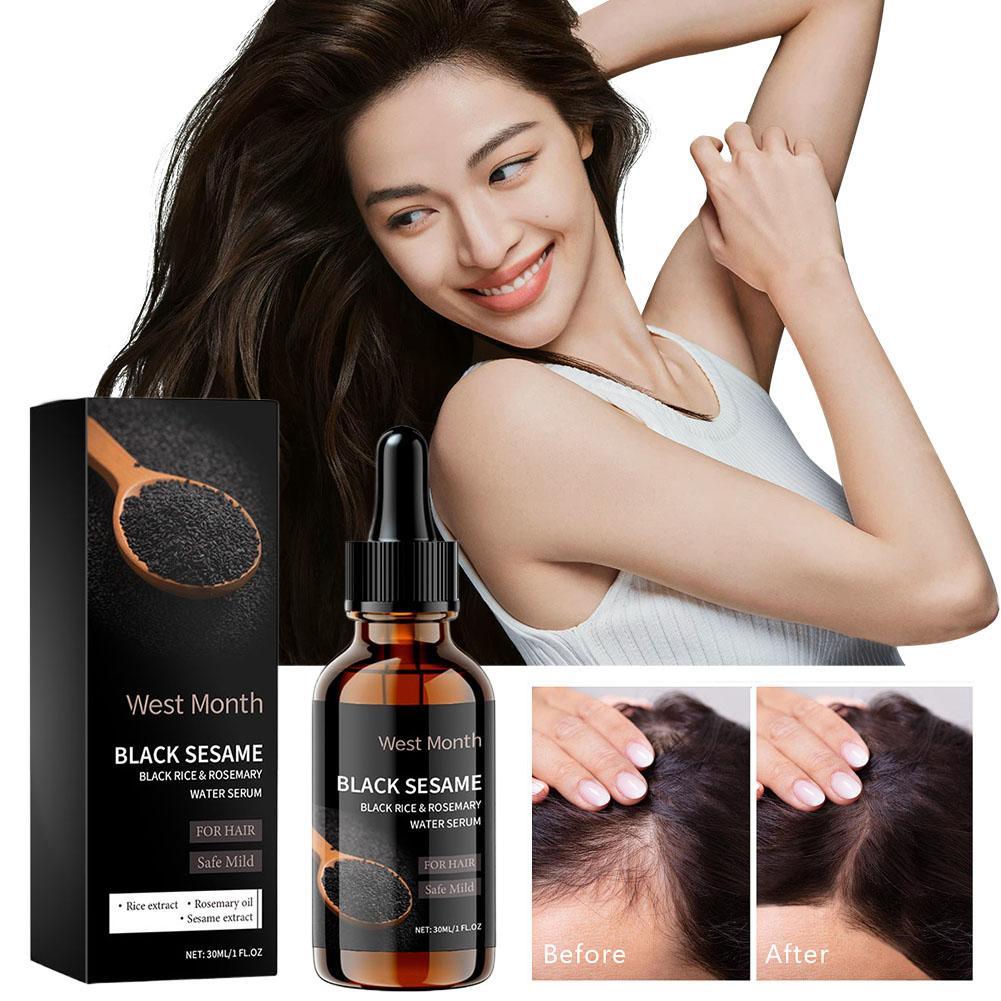 1/3PCS Black Sesame Hair Stren - Split End Repair Serum recension och pris