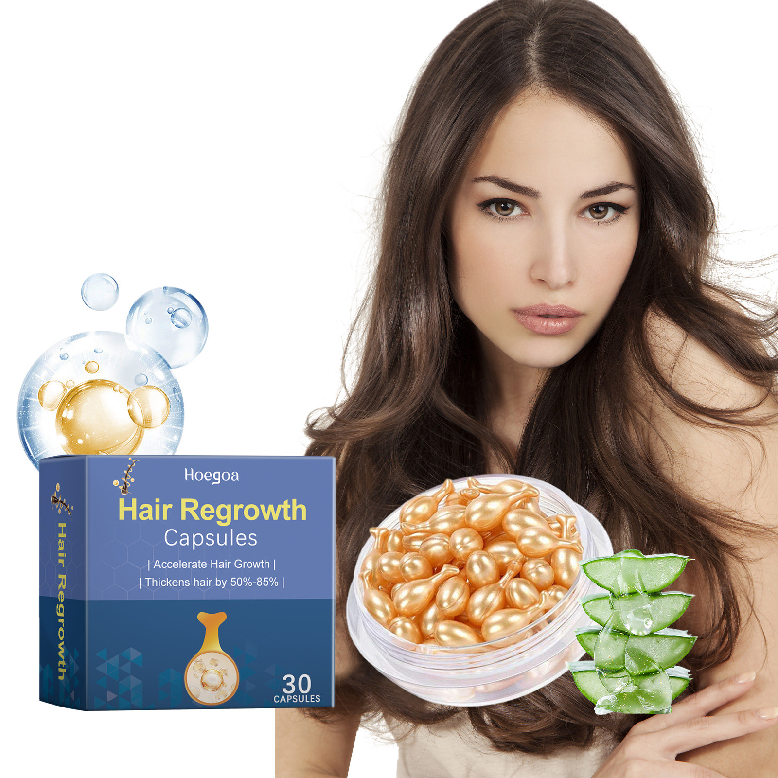 Hair Regrowth Capsules Thicken - Hair Care Natural Ingredients recension och pris