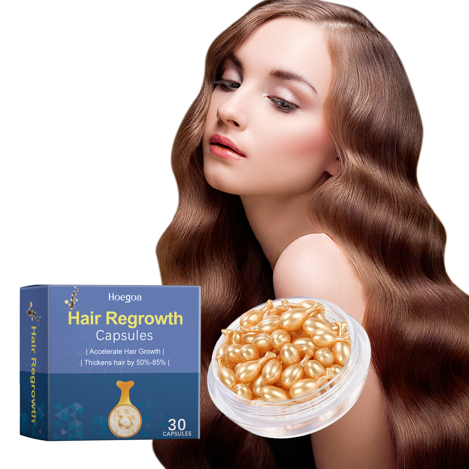 Hair Regrowth Capsules Thicken - Hair Care Natural Ingredients recension och pris