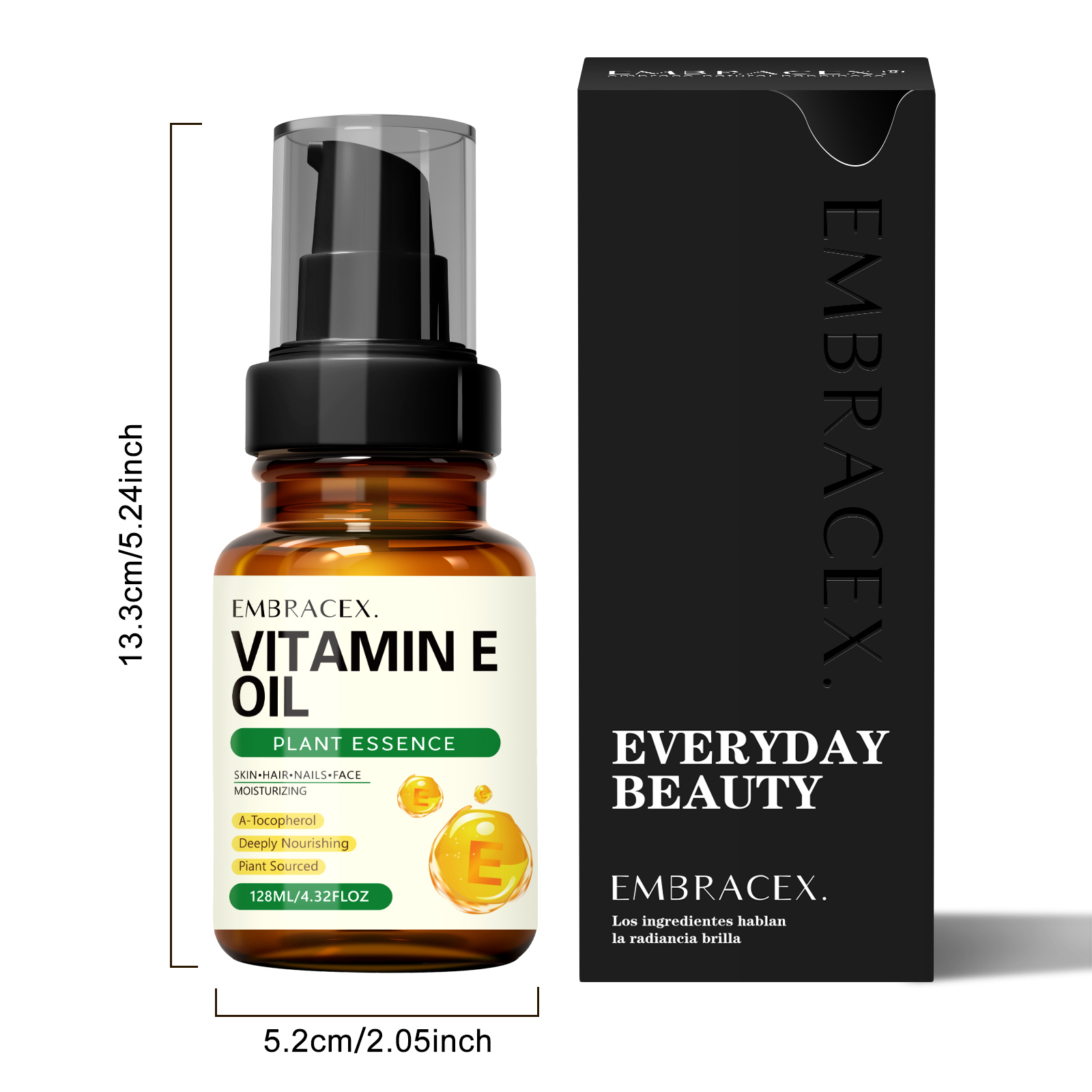 128ml Vitamin E oil Essential  - Hair Care Natural Ingredients recension och pris