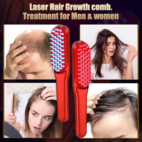 Laser hair growth comb, red li - Hair Care Vegan recension och pris