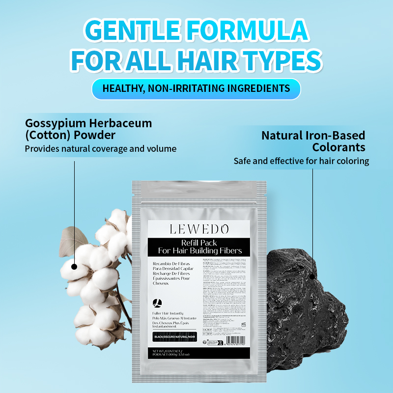 Hair Fibers Powder 100g Instan - Hair Care Vegan recension och pris