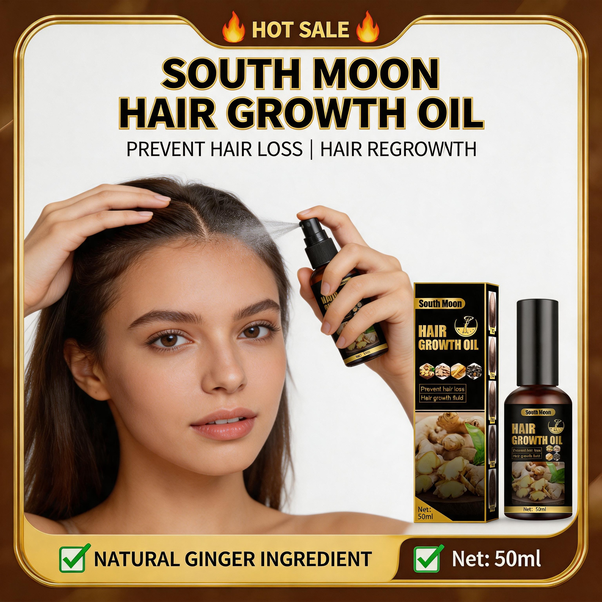 Natural Hair Growth Serum Spra - Hair Growth Serum Oil recension och pris
