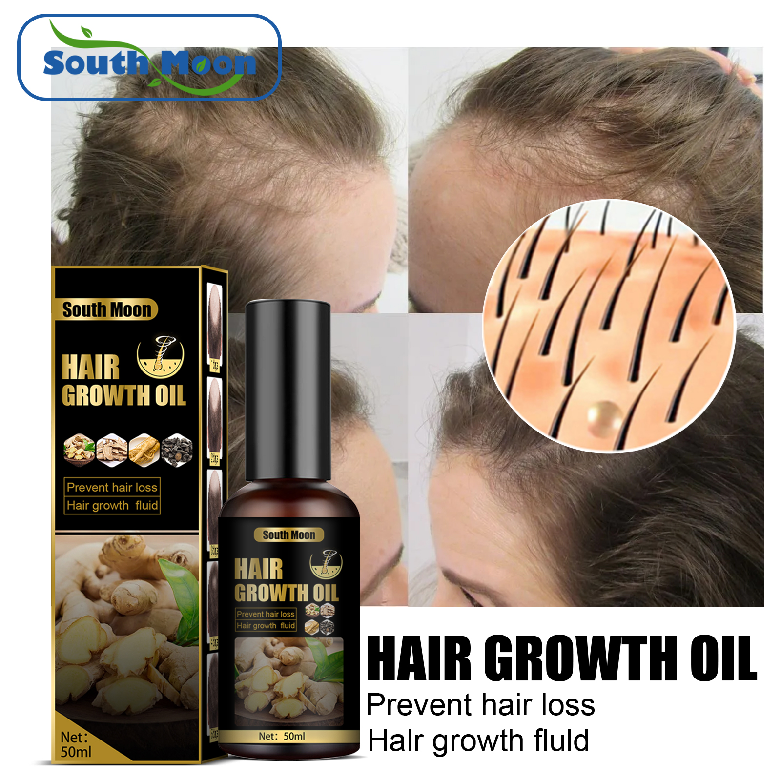 Natural Hair Growth Serum Spra - Hair Growth Serum Oil recension och pris