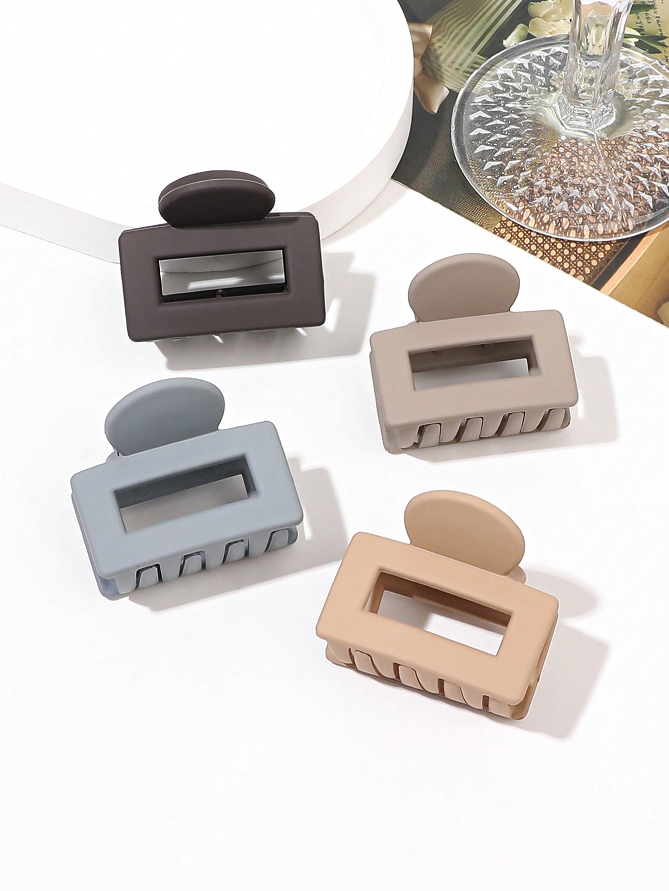 4Pcs Matte Hair Claw Clips for - Hair Care Gift Set recension och pris