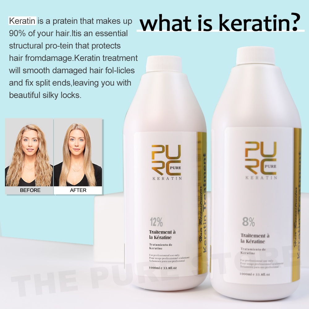PURC 12% Keratin Smoothing Hai - Hair Care Frizzy Hair recension och pris