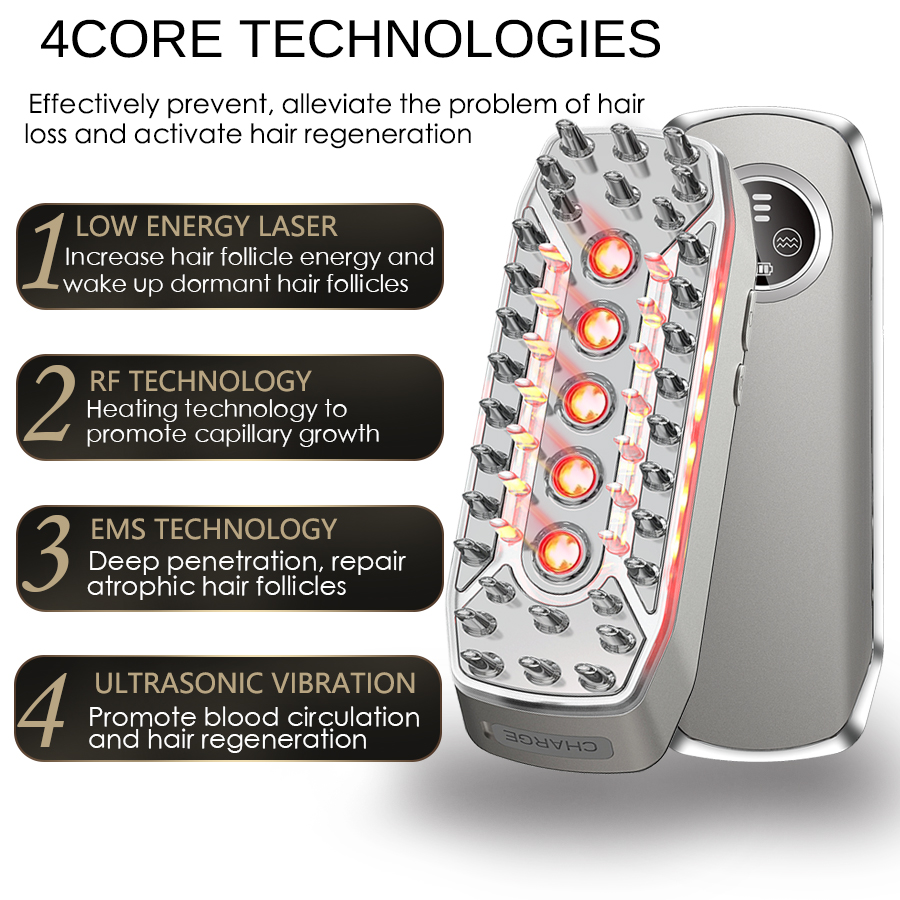 Laser Hair Growth Comb Electri - Hair Care Vegan recension och pris