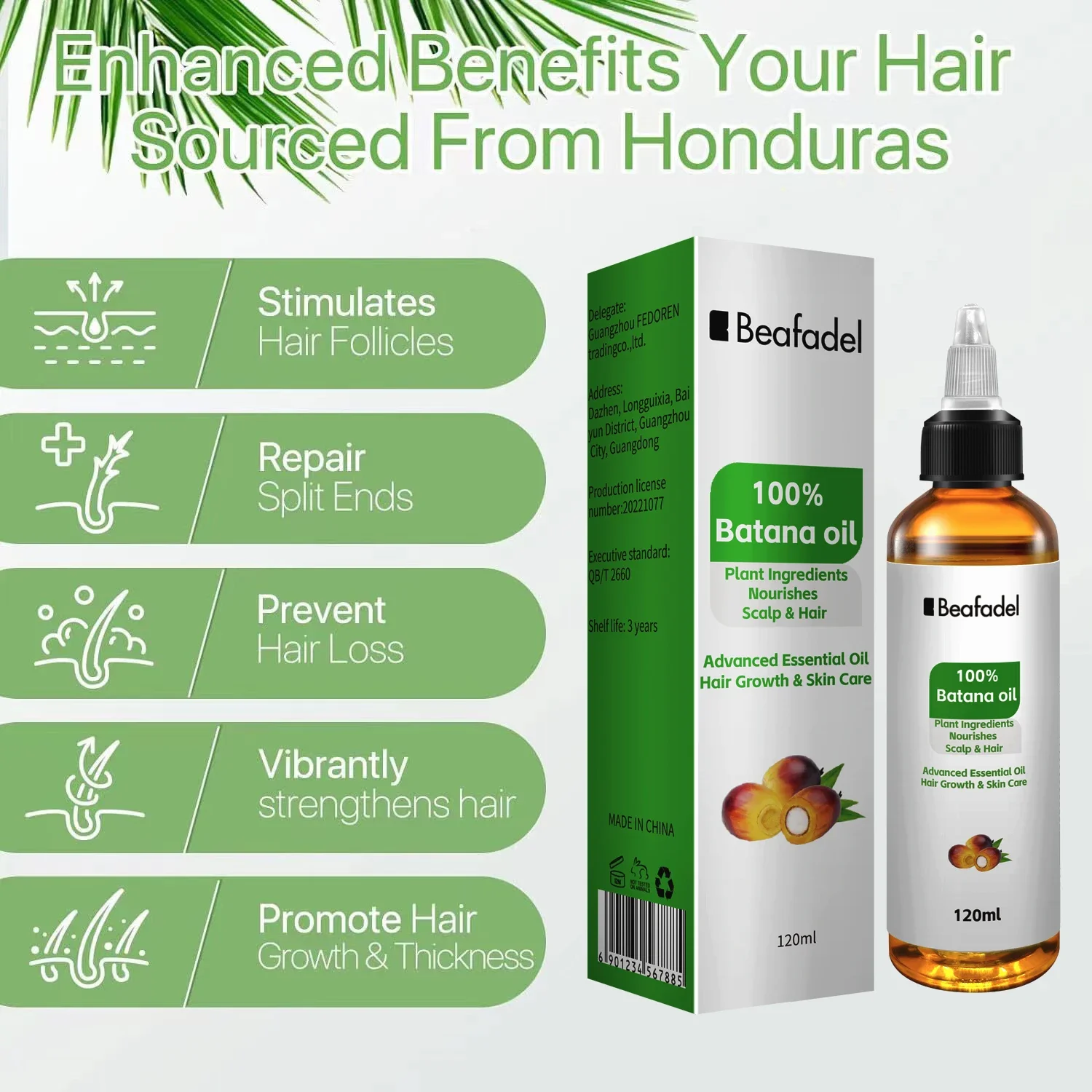 Batana Oil Hair Growth for Men - Hair Care Essential Oil Atomizing recension och pris