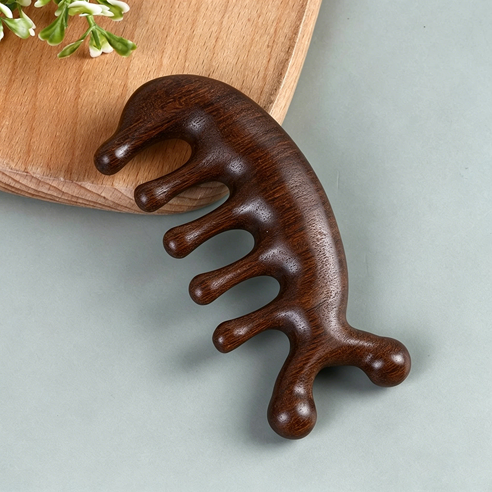 Sandalwood Massage Comb Head M - Hair Care Vegan recension och pris