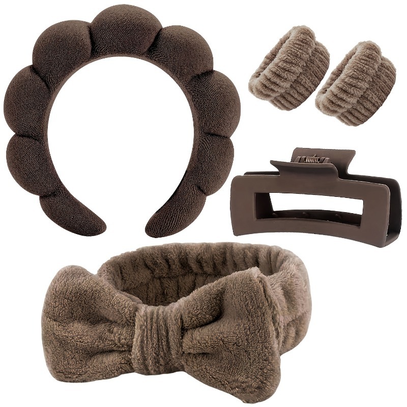 5pcs/Set Spa Headband Wristban - Hair Care Gift Set recension och pris