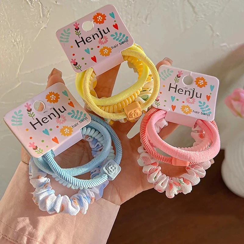 4Pcs/Set Sweet Cartoon Hair Ro - Hair Care Gift Set recension och pris