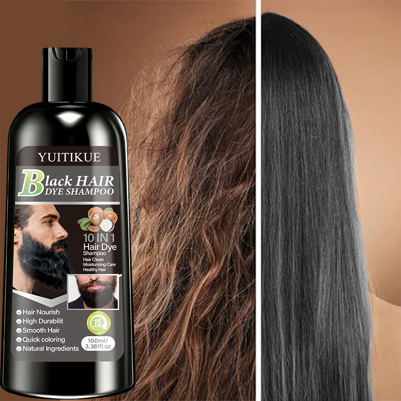 YUITIKUE Black Hair Dye Shampo - Hair Care Natural Ingredients recension och pris