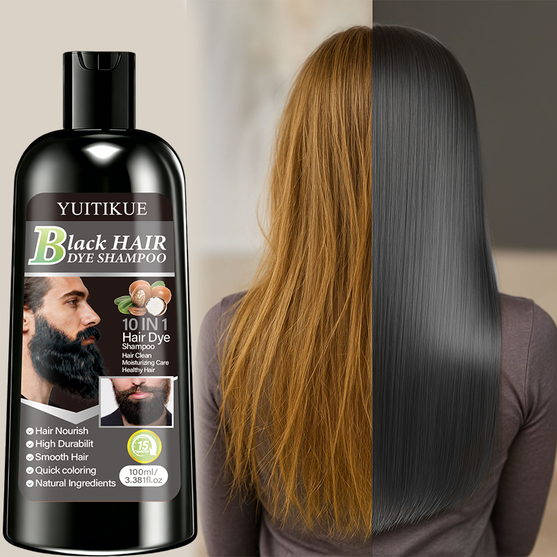 YUITIKUE Black Hair Dye Shampo - Hair Care Natural Ingredients recension och pris