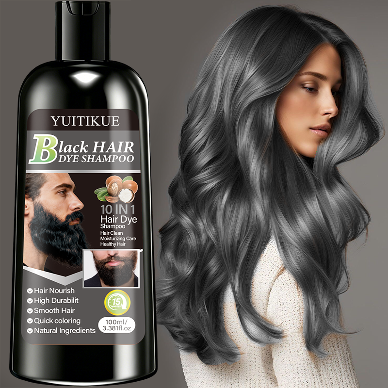 YUITIKUE Black Hair Dye Shampo - Hair Care Natural Ingredients recension och pris