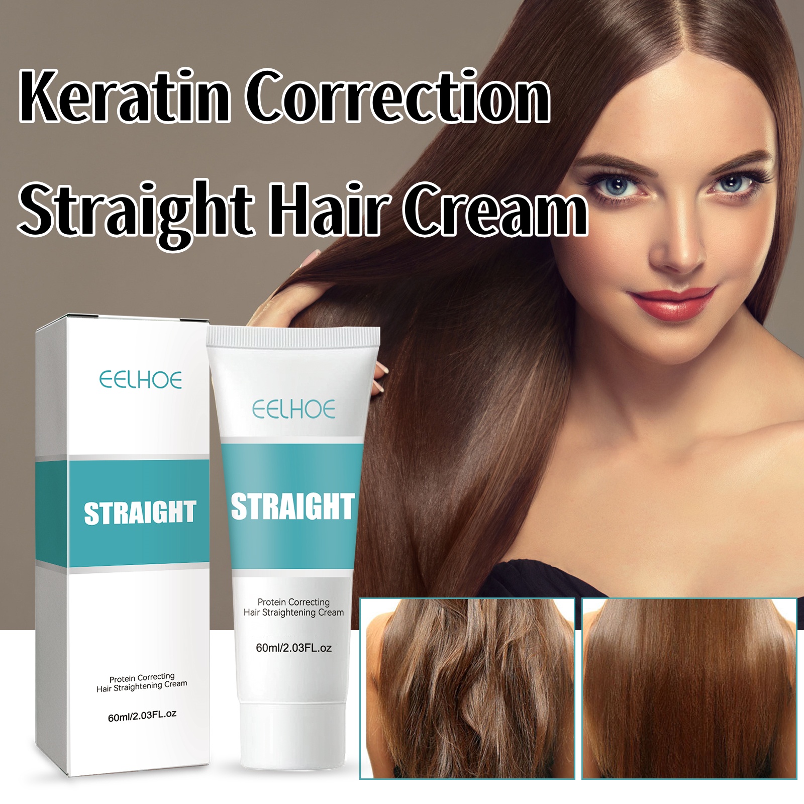 Keratin Correction Straight Ha - Hair Care Frizzy Hair recension och pris