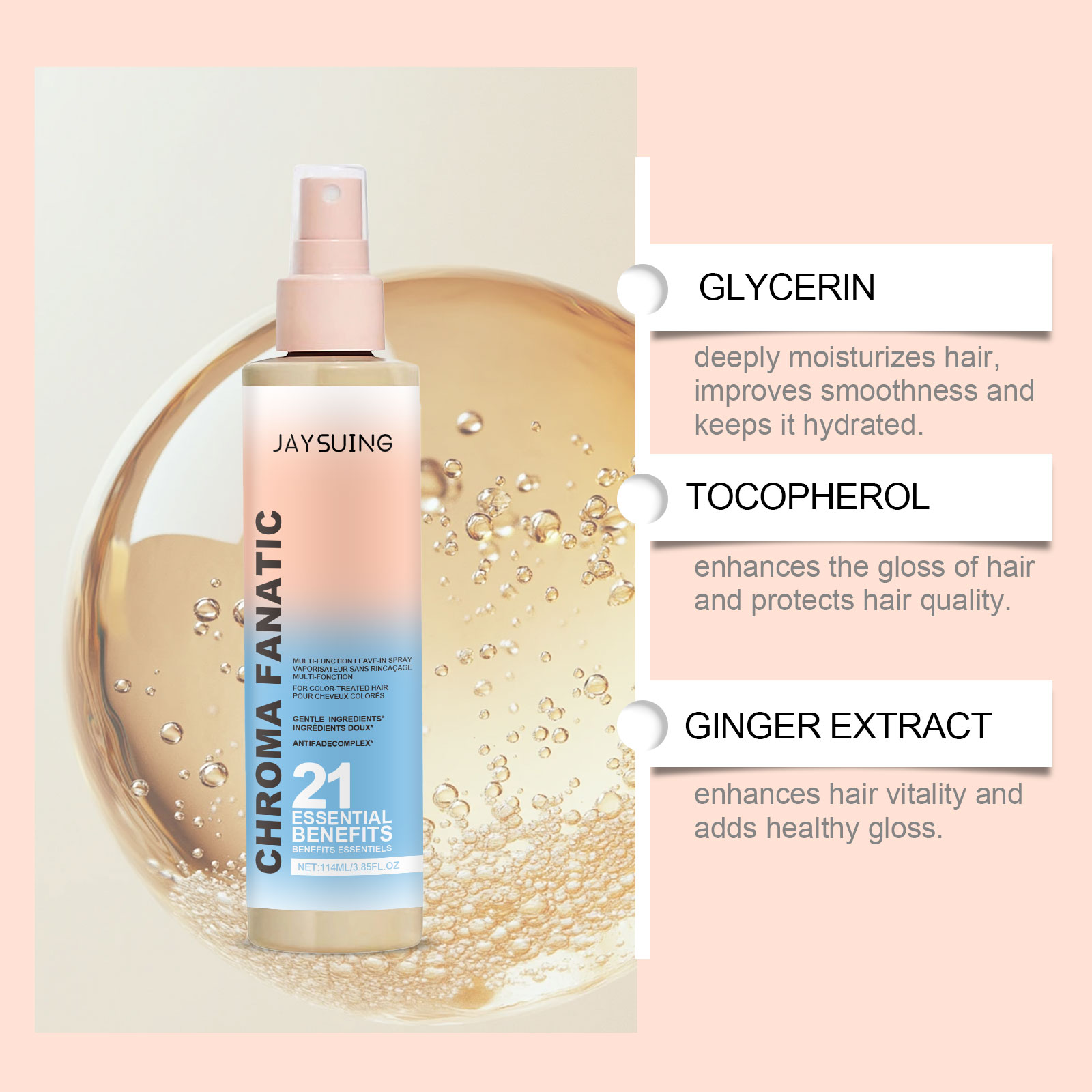 Hair Care Spray Moisturizing F - Split End Repair Serum recension och pris