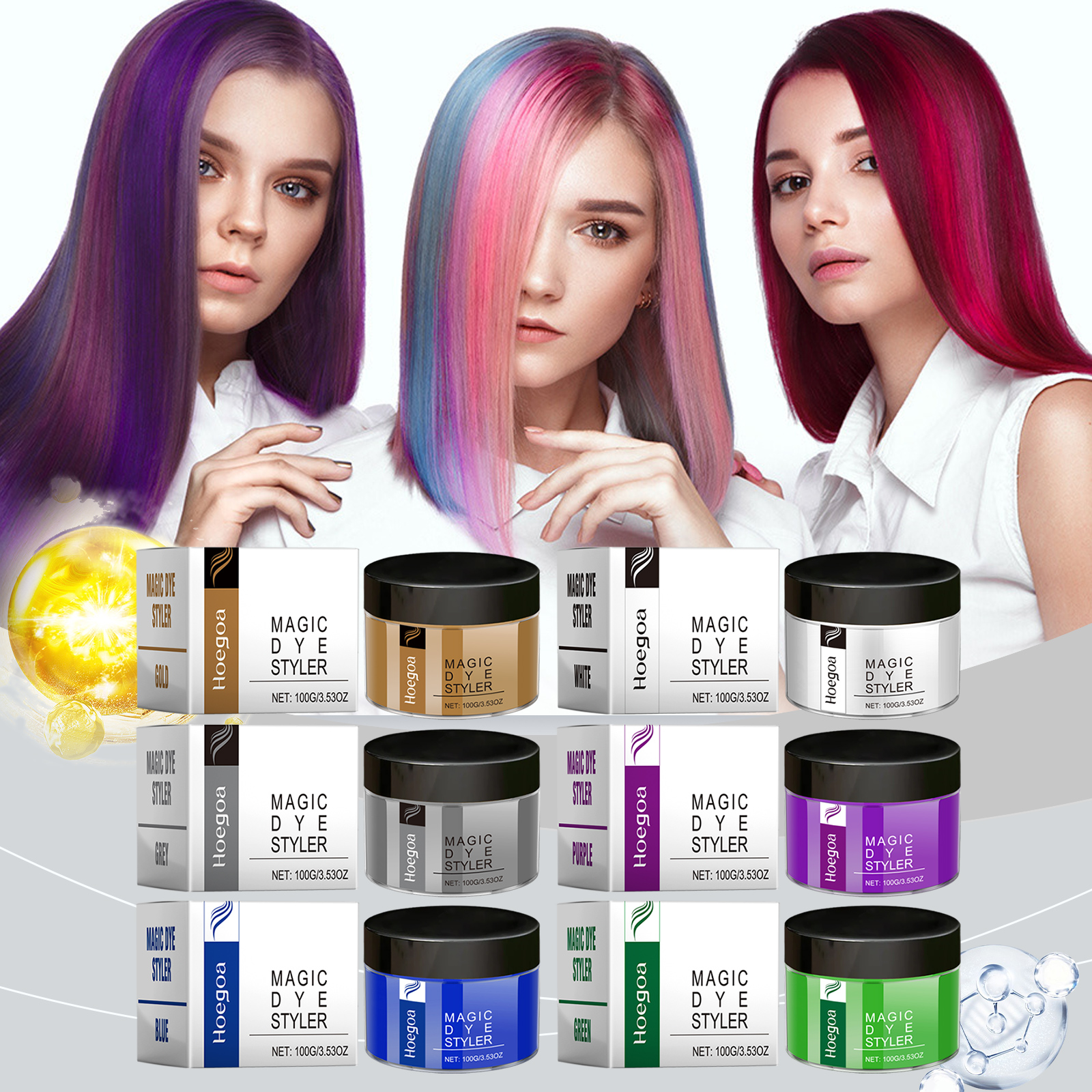 Hair Wax Series Colorful Hair  - Hair Care Natural Ingredients recension och pris
