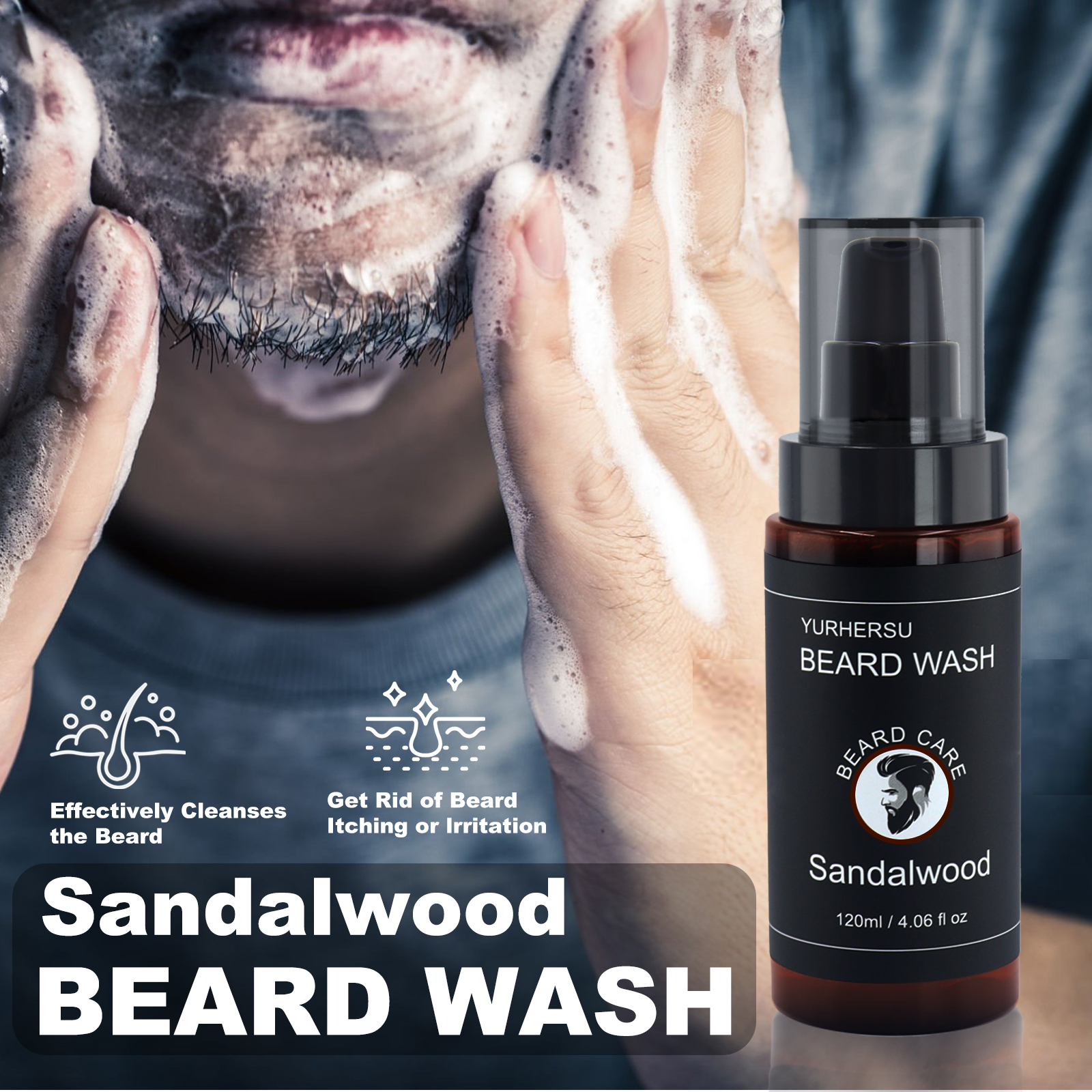 7Pcs Beard Care Kit for Men, G - Hair Care Frizzy Hair recension och pris