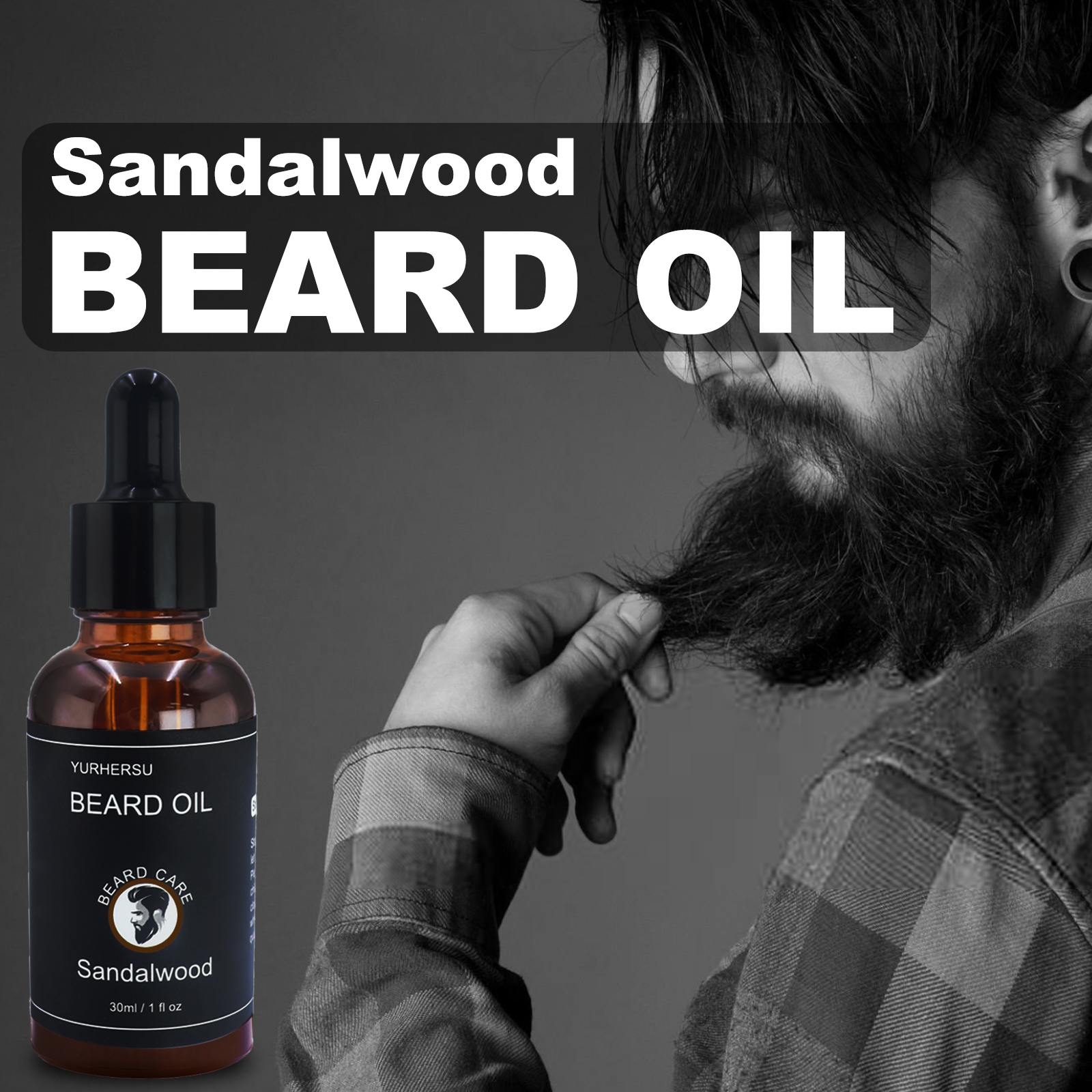 7Pcs Beard Care Kit for Men, G - Hair Care Frizzy Hair recension och pris
